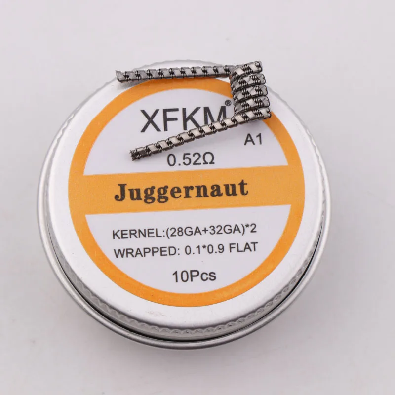 XFKM-bobina preconstruida de 0,27 Ohm y 32GA, Clapton fundido medio escalonado, alambre de calefacción para tanque de bricolaje RDA RBA, 10 Uds., nueva