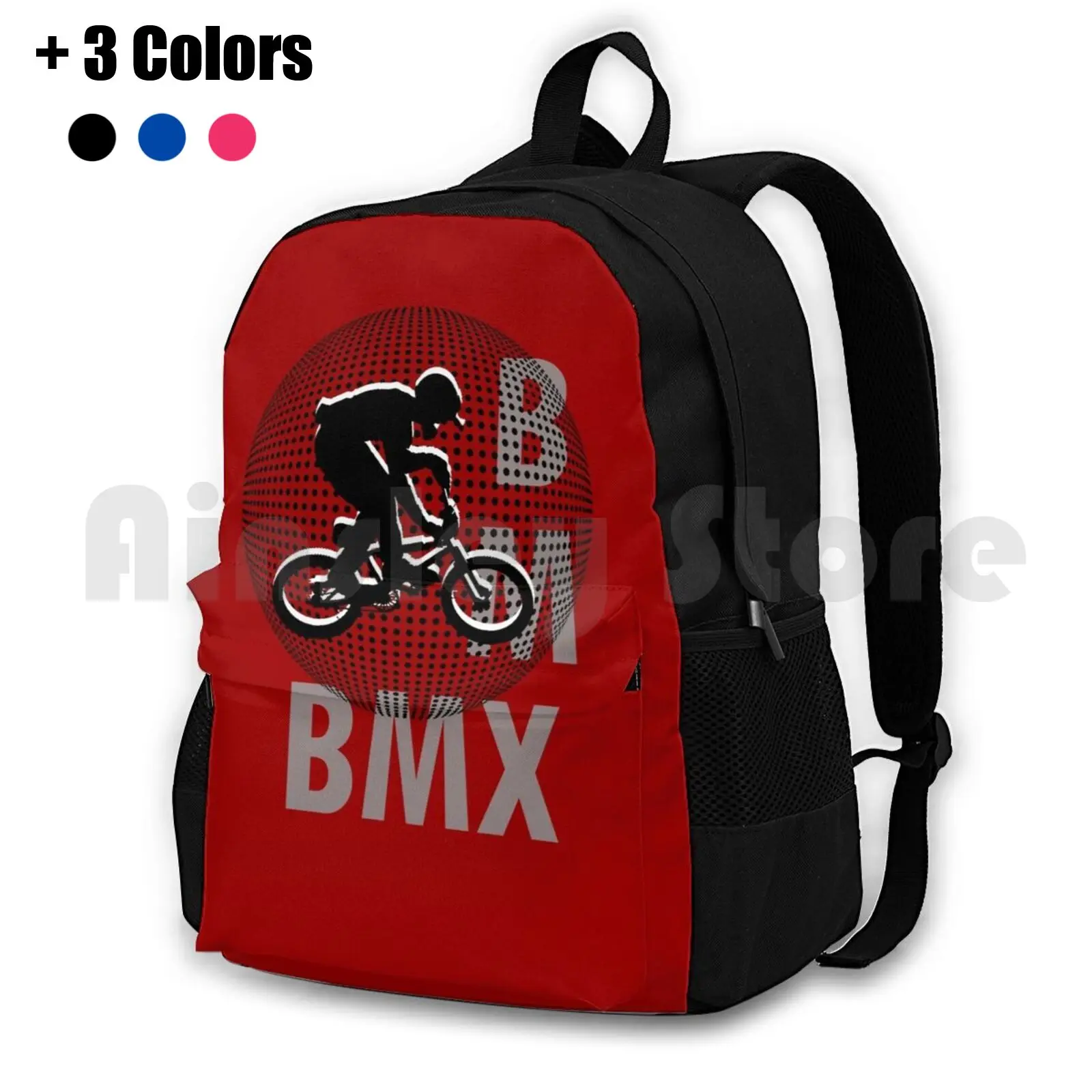 A Bmx Outdoor Hiking Backpack Waterproof Camping Travel Bmx Bike Cycling Bmx Extreme Sports Vector Geek Graphic Vector