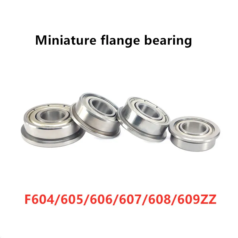 50pcs flange bearing F604ZZ F605ZZ F606ZZ F607ZZ F608ZZ F609ZZ flanged deep groove ball bearing 3D Printer Parts