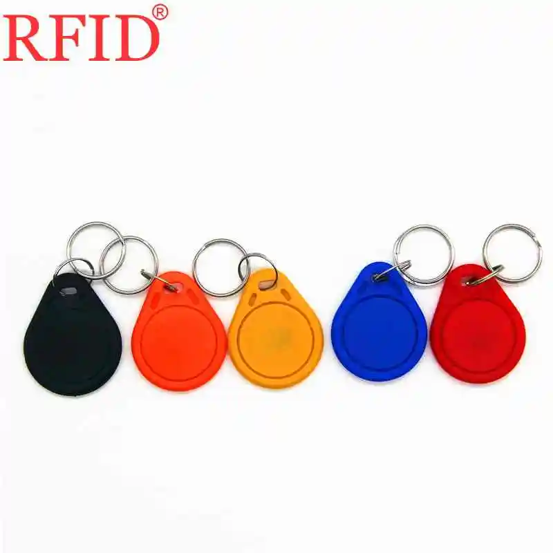 S50 IC 13.56Mhz Smart Card Contactless RFID Key Fob Card Keyfob Token Tag Keychain Access Control System Many color Select 1pcs