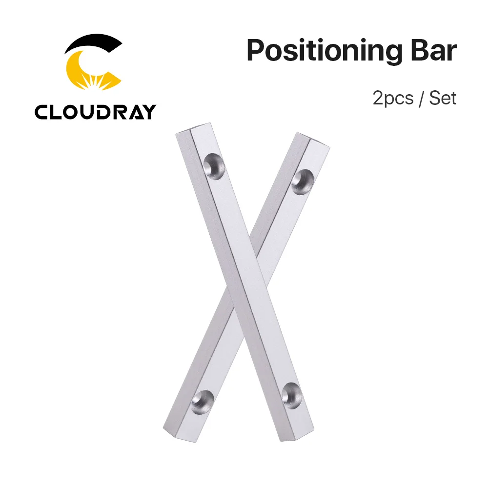 Cloudray Worktable Positioning Bar 2pcs  125*12mm Dia.6mm + 4pcs Positioning Screw for DIY Fiber & Co2 Marking Engraving Machine