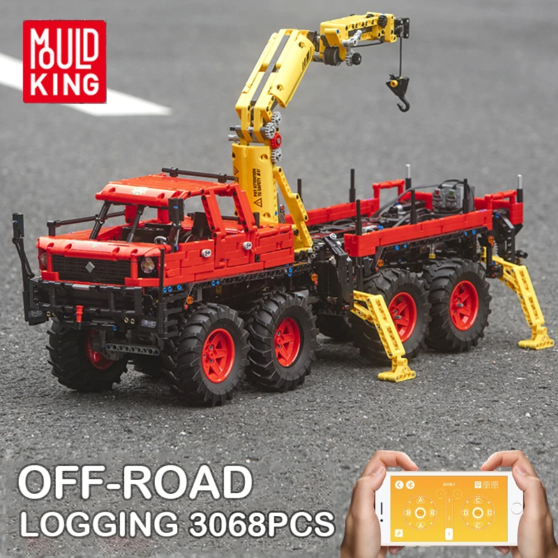 

MOULD KING 13146 Tech Articulated 8×8 Off-road remote/APP control Truck model MOC-15805 Building Block Kids Toy Birthday Gift