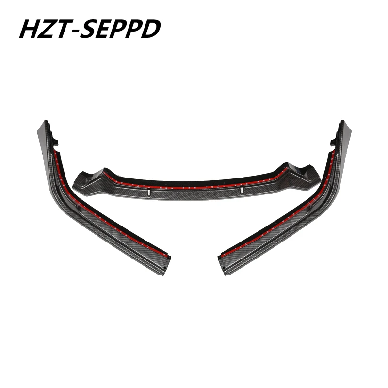 2016 - 2017 ABS Carbon Fiber Looking Car Protector Bumper Front Lip for Honda Accord 9/9.5 Generation External Modification