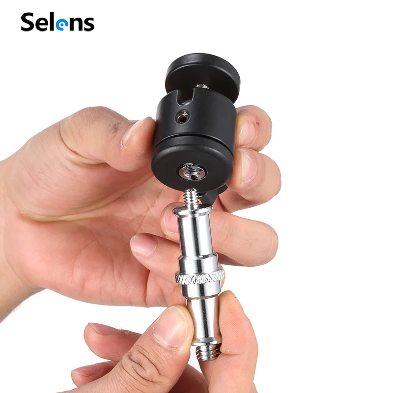 Selens mini bola cabeça 1/4 "montagem para câmera tripé ballhead para nikon canon dslr câmera dsr suporte de montagem para câmera tripé