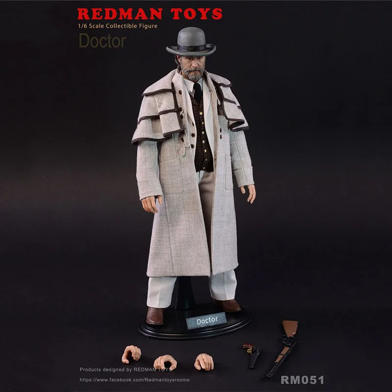 REDMAN TOYS 1/6 RM051 Doctor  Christoph Waltz Male Soldier Figure Model 12'' Full Set Toys for Collection