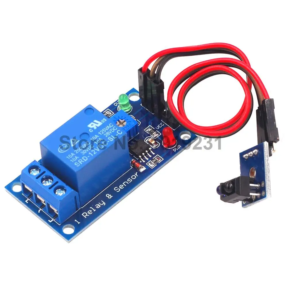 1PCS 1 Channel Tracing Relay Sensor Module 12V with Tracking Board