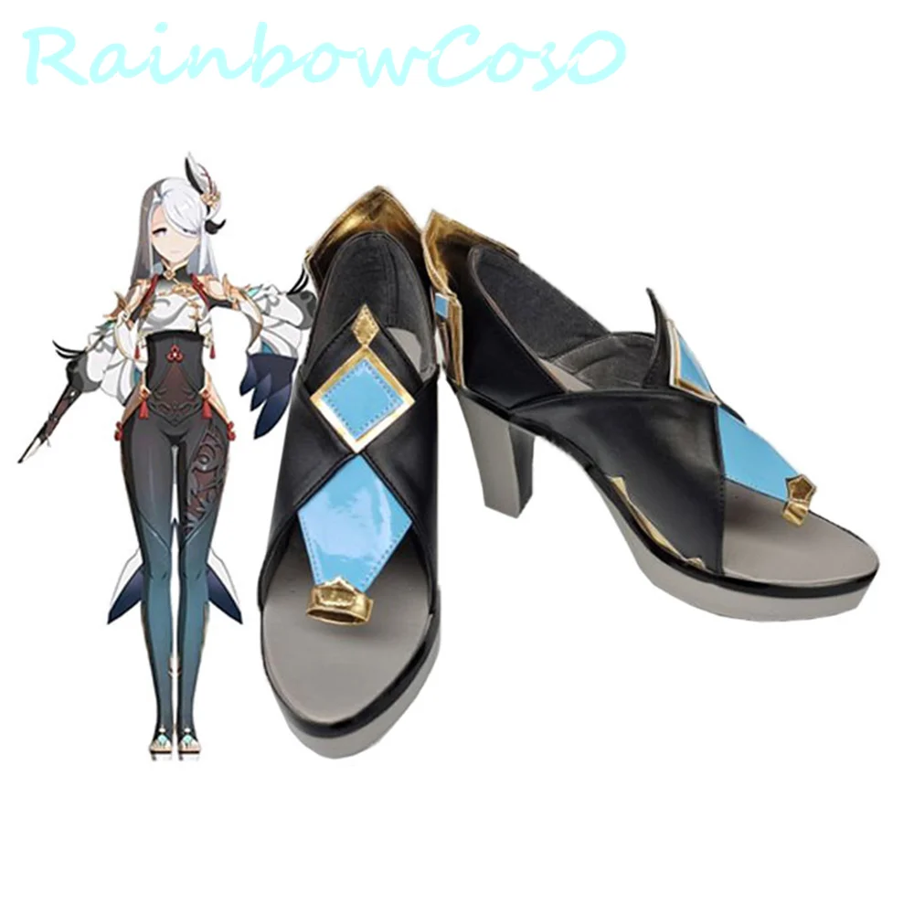 Genshin Impact  Shen He Liyue Cosplay Shoes Boots Game Anime Carnival Party Halloween Chritmas Rainbowcos0 W2129