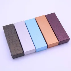 10 Piece Rectangle Cardboard Jewelry Box for Ring Necklace Bracelet Gift Boxes Storage Showcase Wedding Party Jewelry Organizer