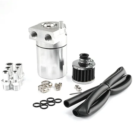 Universele geleide aluminium olievangbak Reservoir Tankolietank met ontluchtingsfilter OCC-1020A