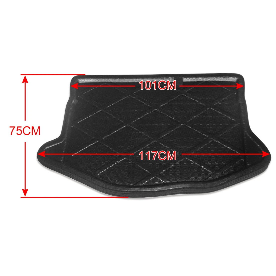 UXCELL Rear Car Trunk Tray Boot Liner Cargo Floor Mat Cover for Ford Fiesta Focus Hatchback 2005-2018 for Ford Focus Sedan 12-17