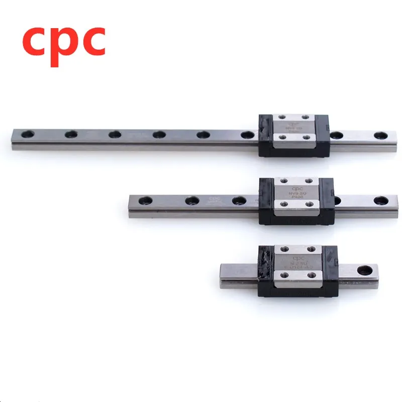 CPC Linear Guide Block Original Taiwan Stainless Steel MR9MN MR12MN MR9ML MR12ML Match MR9M MR12M Linear Rail For 3D Printer CNC