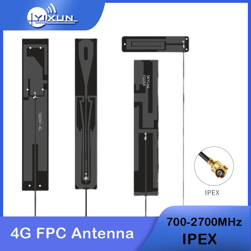 2PCS GSM GPRS 3G 4G LTE FPC เสาอากาศภายใน10DBI IPEX สำหรับ Quectel EP06-E EC25-E EC25-EU EC25-AU Mini Pcie โมดูล