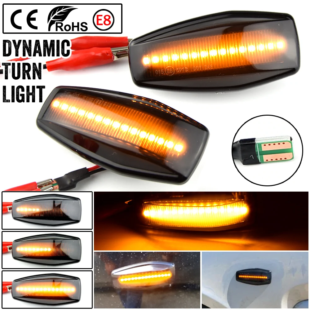 LED Dynamic Turn Signal Side Marker Light Sequential Blinker Light For Hyundai Elantra Getz Sonata XG Terracan Tucson Kia Rio