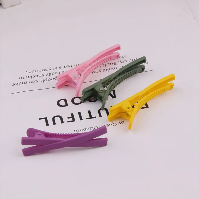 2pcs Colorful Bobby Pin Sweet Fashion Cross Frosted Hairpin Girl Duck Clip Tin Foil Sequins Hairpins hairwear Hair Accessories