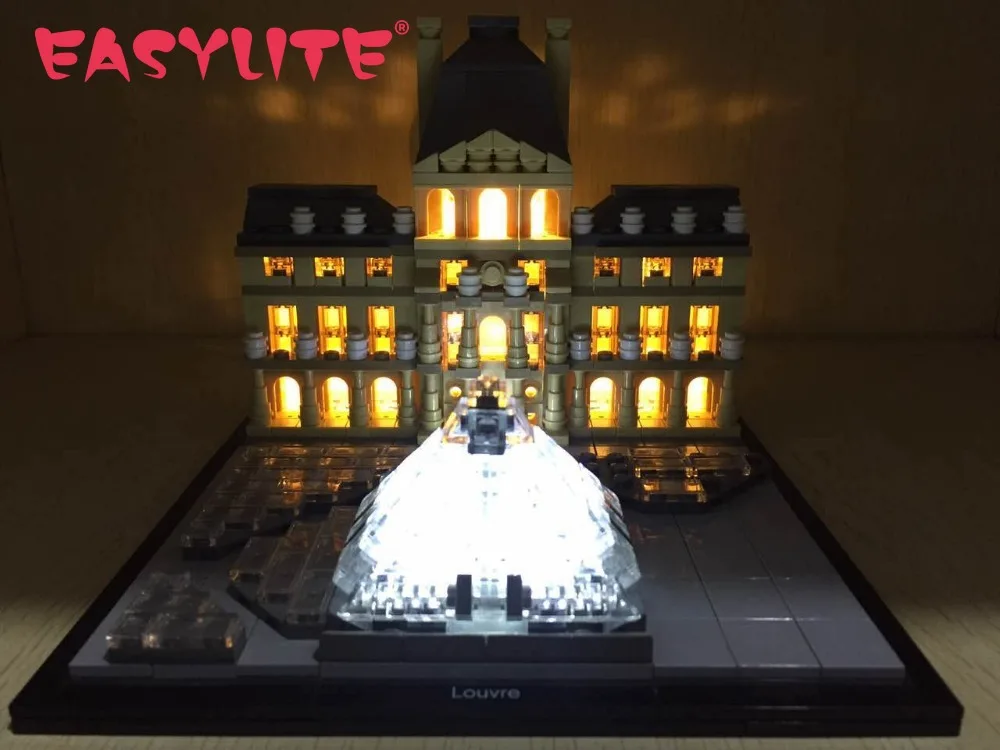 

EASYLITE LED Light Set For 21024 Architecture Series Louvre DIY Toys Blocks Bricks Only Lighting Kit Not Include Model