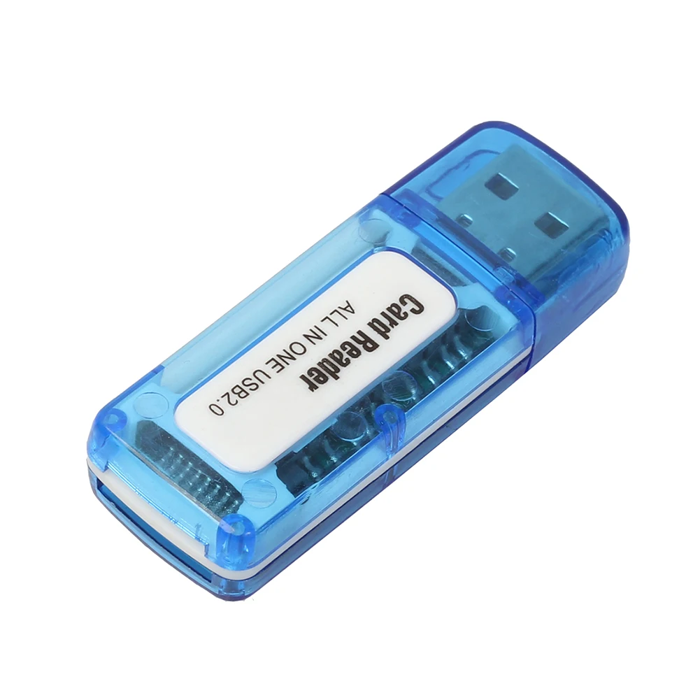 Lector de tarjetas múltiples de memoria, dispositivo 4 en 1, USB 2, 0, para M2, SD, SDHC, DV, TF, 480 Mbps, 1 unidad