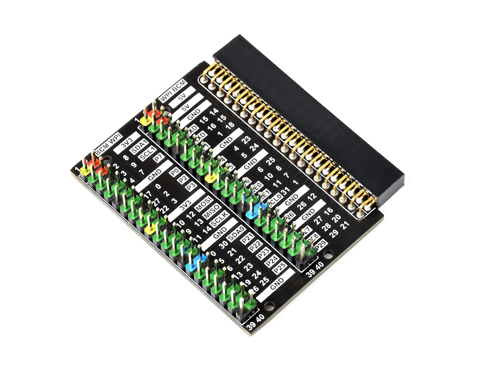 Adaptador de cabeçalho Waveshare-GPIO, Expansão Raspberry Pi 400, Cabeçalho 2x 40PIN, Projetado para Raspberry Pi 400