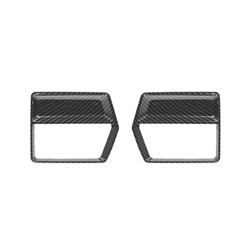 Fit for Ford F150 2017-2020 Raptor 2019 2018 LTD  Auto parts Carbon fiber color Dashboard Side Small Vent Outlet Overlay Cover