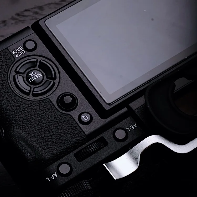 Fujifilm xt3 fuji X-T3 pro用シルバートリガー付きシューカバー,クイックリリースサポート付き垂直l字型サポート