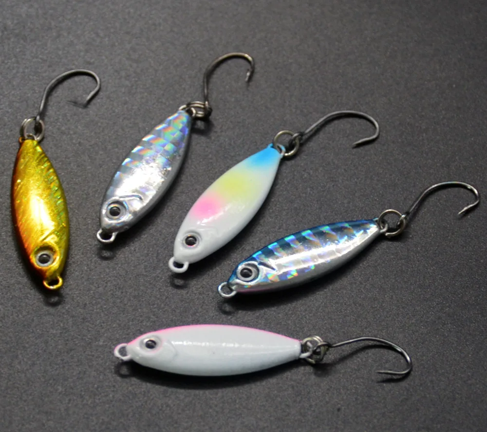Small Jigs Shore Cast Angelköder 3 g 5 g Ozean-Süßwasser-Fanglöffel Culter Bass. Künstliche Köder 1 Stück Verkauf – Detail 2