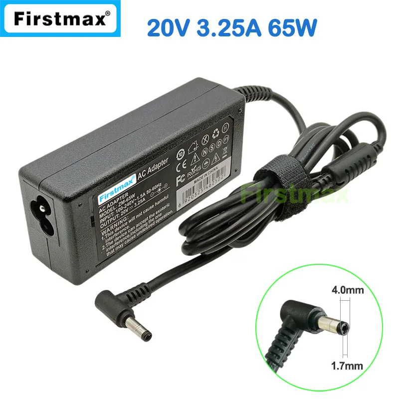 Laptop Power Adapter 20V 3.25A 65W Charger for Lenovo IdeaPad 510S-13IKB 510S-13ISK 510S-14IKB 510S-14ISK 80V0 80SJ 80UV 80TK