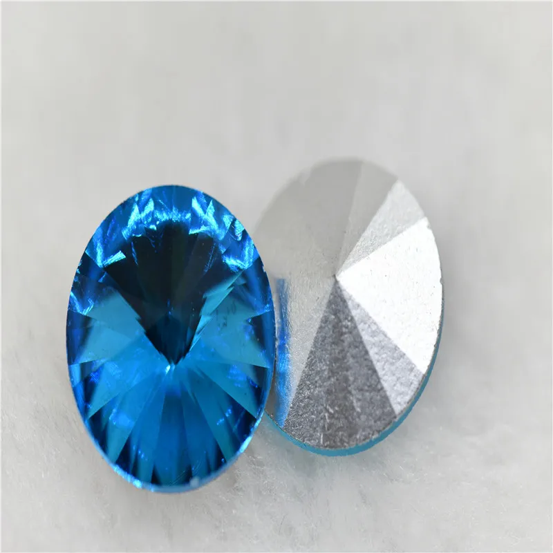 rivoli Rhinestones Glass Crystal pointback Jewelry Making Needlework beads 6mm 8mm 10mm 12mm 18mm