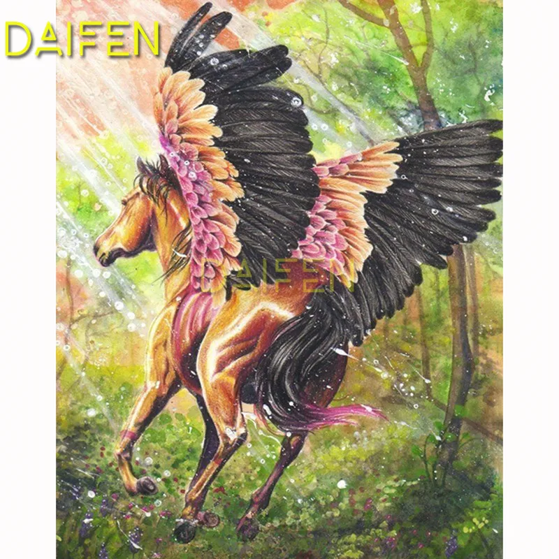 Full Square Diamond painting Cross stitch butterfly horse unicorn forest DIY 3D Diamond mosaic Full Round Diamond embroidery