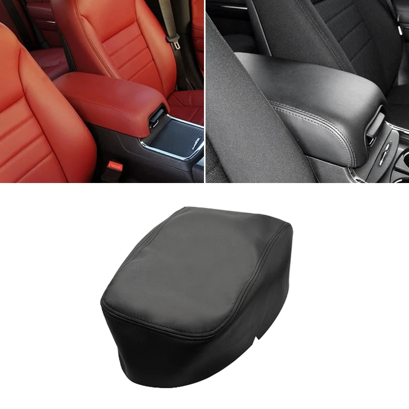 

Center Armrest Leather Cover For Dodge Charger 2011 2012 2013 2014 2015 2016 2017 2018 Car Central Armrest Box Skin Cover Trim