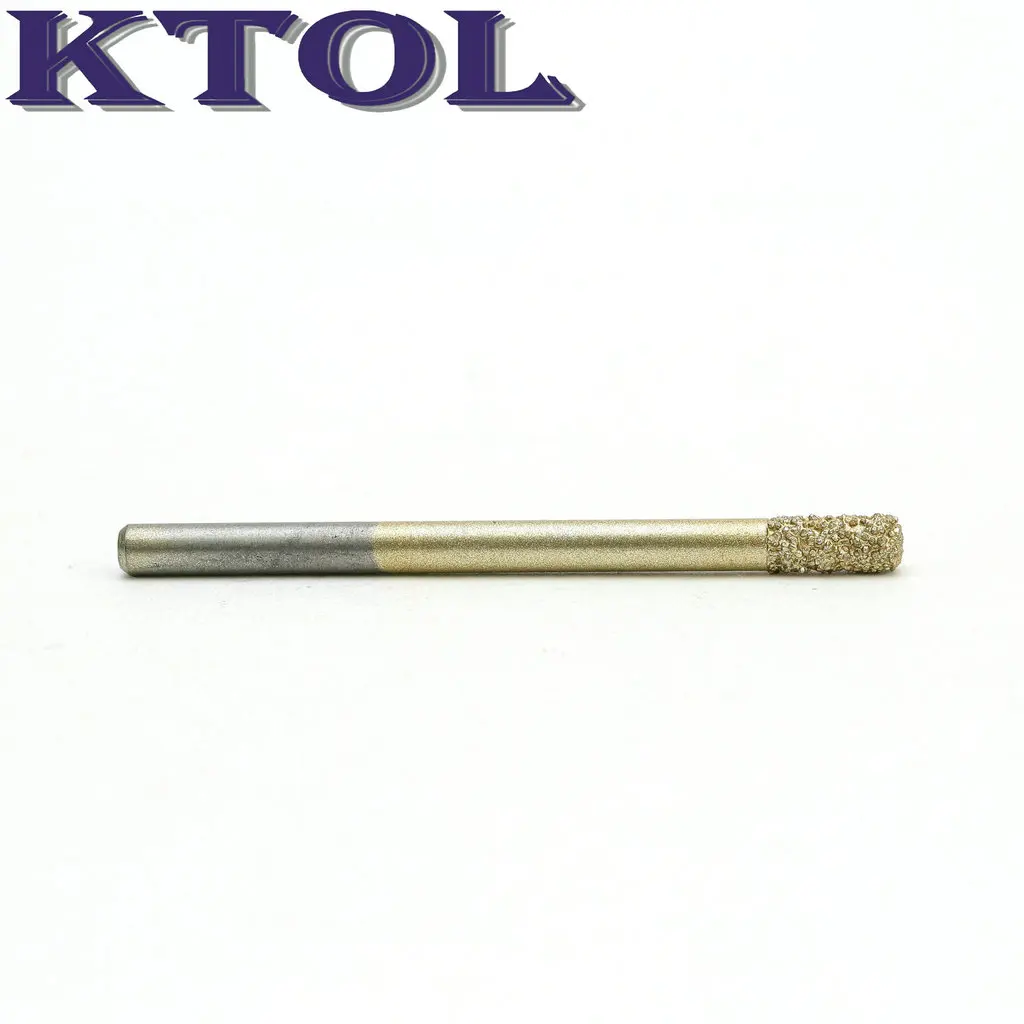 Imagem -03 - Parte Inferior Plana em Linha Reta Emery Diamante Cortadores de Pedra Ferramentas Fresadoras Cnc Roteador Bits para Mármore Escultura em Granito Rotulação Peças 4x12 mm