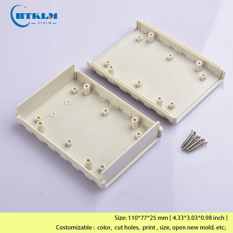 Plastic enclosure housing for electronics abs plastic project junction box diy instrument case Desktop shell 110*77*25mm