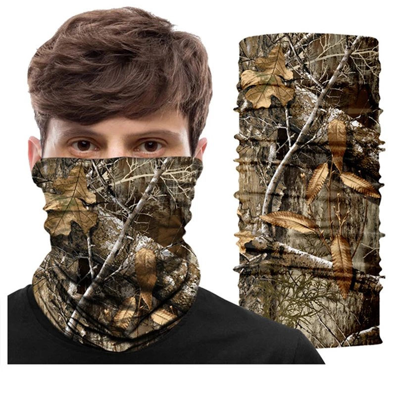 Multicam Hunting Tactical Magic Bandana Camouflage Neck Gaiter Tube Mask Shemagh Hiking Scarfs Realtree Multifunctional Headwear