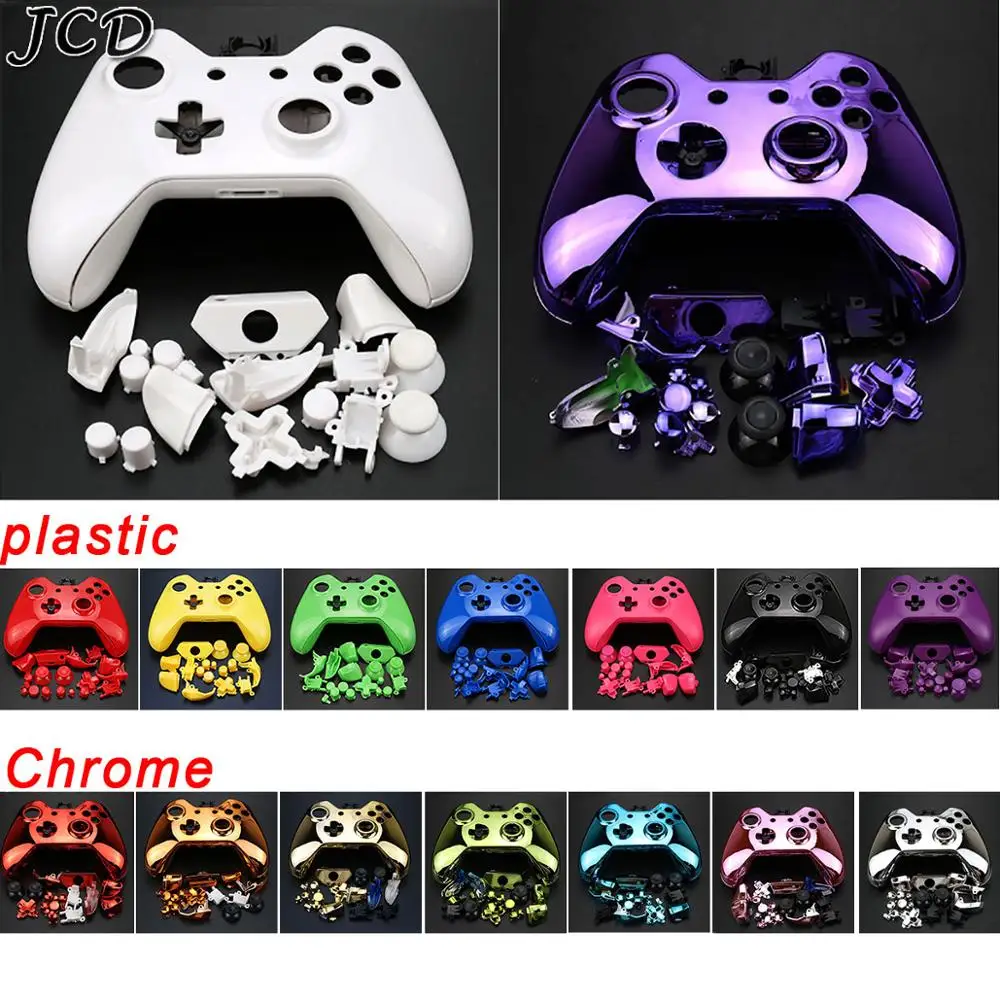 

JCD Wireless Controller shell kit Housing Shell Full Set Faceplates Buttons and Inner Frame for Xbox One