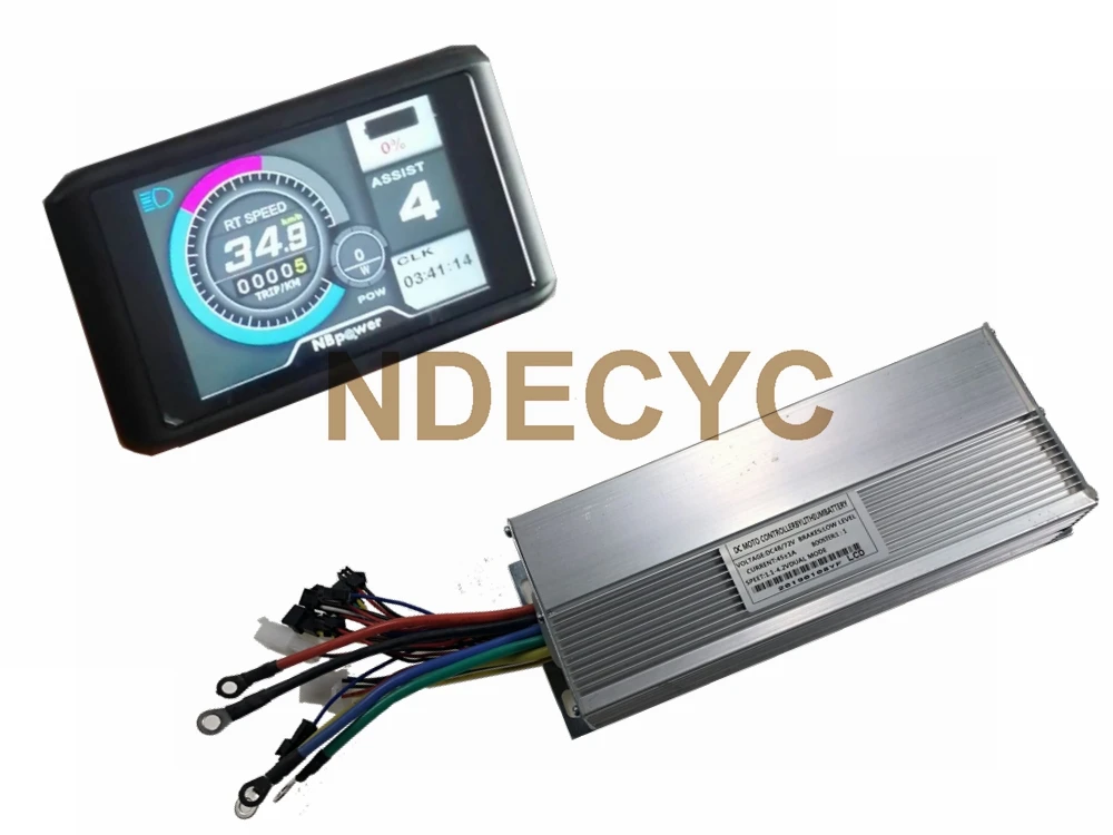 US stock 48/72V 1500W 40A Brushless DC Ebike Dual Mode Controller + UKC1/UKS2 Color Display or S830/SW900 Display One Set