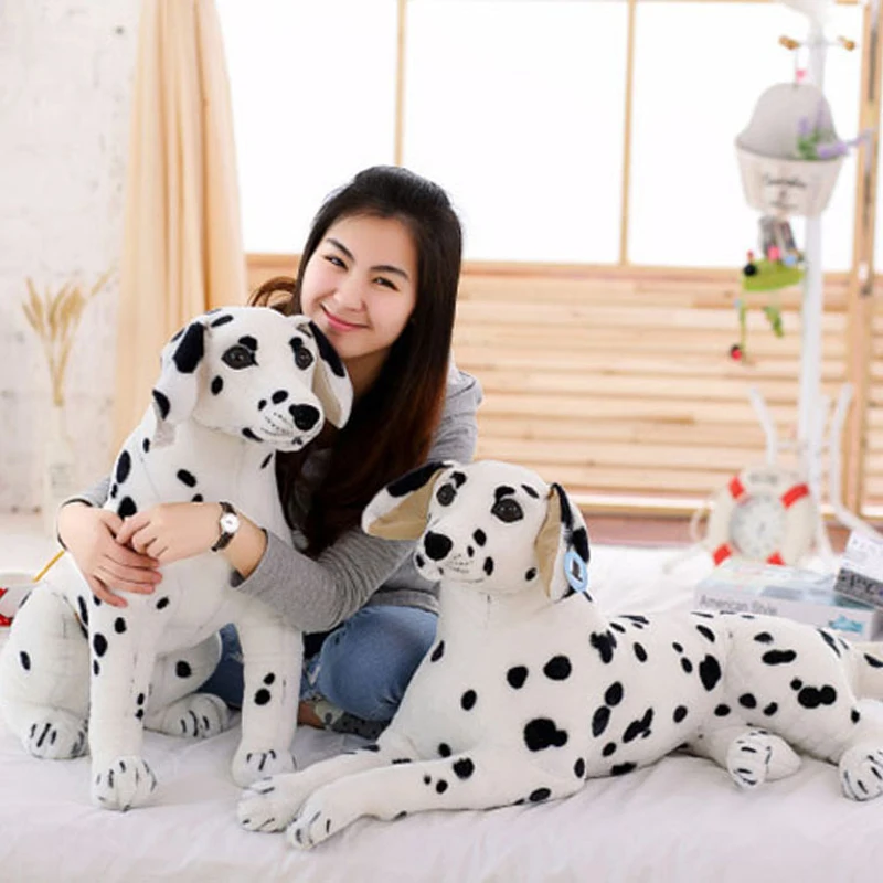 Knuffels Pluche Dalmatische Hond Speelgoed Simulatie Giant Hond Speelgoed Realistische Animal Kids Speelgoed Cadeau Voor Kinderen Pet Shop Mascotte