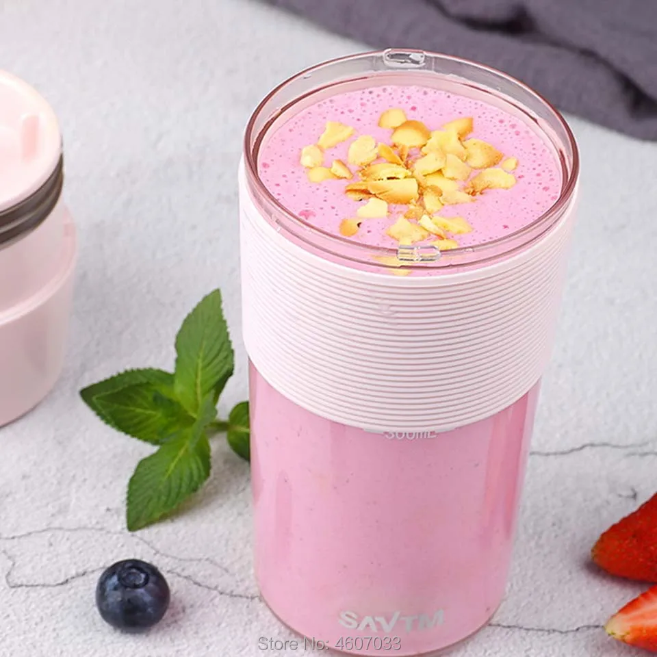 300ml tragbare Entsafter elektrische USB wiederauf ladbare Mixer Maschine Mixer Mini Saft becher Hersteller schnelle Mixer Küchenmaschine