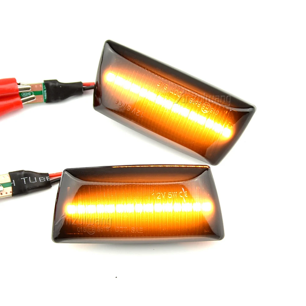 2Pcs LED Dynamic Turn Signal Light Side Marker Sequential Blinker For Opel Astra H MK5 Insignia Zafira Corsa D MK4 Meriva Adam
