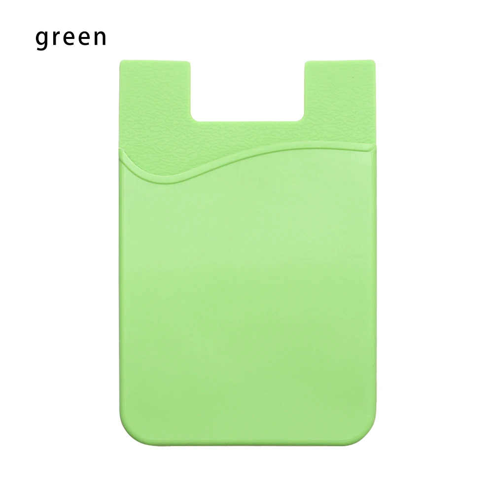 Universal Self-Adhesive Sticker Card Sleeves Phone Wallet Case Stick On ID  Credit Card Holder Elastic Silicone Cellphone Pocket - AliExpress 1524