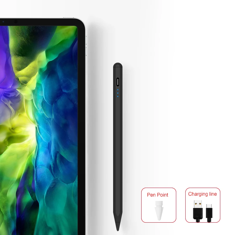 

Стилус активный для планшета Apple Pencil, iPad Pro 11 12,9 дюйма 2021 2020 2018 Air 4 2019