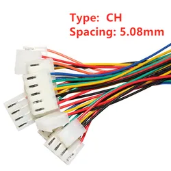 5pcs CH5.08 22AWG 2/3/4/5/6/7/8/9/10Pin 5.08mm Pitch 20cm long Electronic Cable Terminal Housing Connector Plug Wire Harness