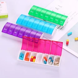 7 Days Weekly Pill Organizer Tablet Pill Storage Box Plastic Medicine Box Splitters Portable Health Care Tool