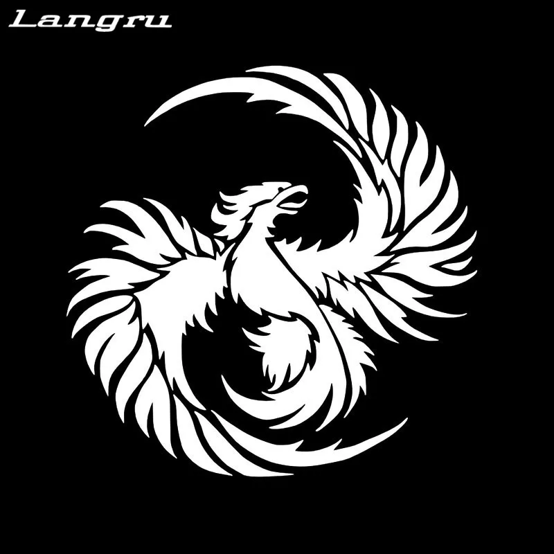 Langru Fashion Phoenix Animal Vinyl Car Sticker Decal Car Accessories Jdm