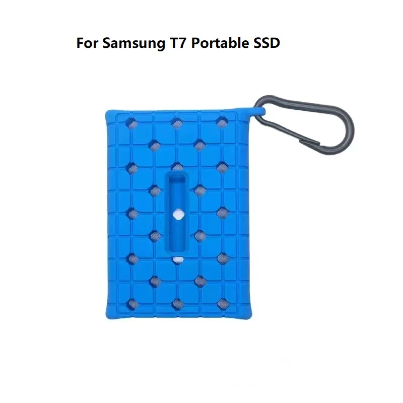 Funda protectora para disco duro, carcasa de silicona anticaída para SSD portátil, PSSD, Samsung T7 touch