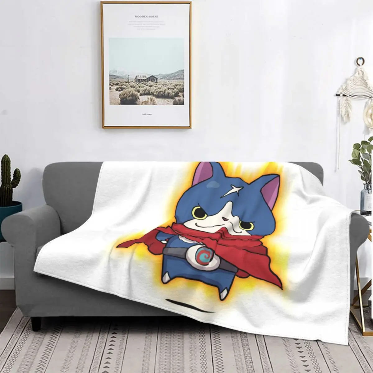 Yo Kai Watch Carpet Living Room Flocking Textile A Hot Bed Blanket Bed Covers Luxury Blanket Blanket Flannel Blanket