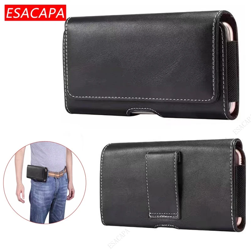 Waist Bag Case Holster For OPPO Realme 6 5 3 Pro 5i 5S C3 C2 A1K Flip Phone Pouch Belt Clip Leather Case For Realme Narzo 20A XT