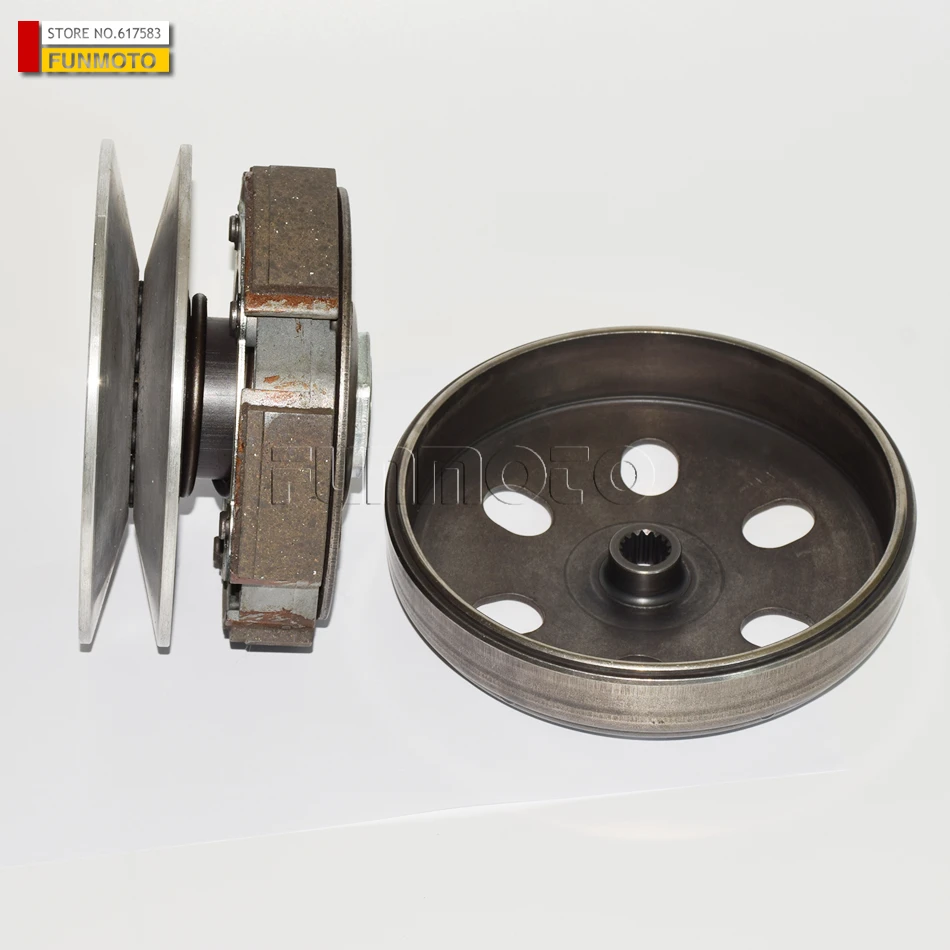 CLUTCH ASSY OF LINHAI 400ATV-2B IT INCLUDE 5 CLUTCH PAD MORE POWERFUL