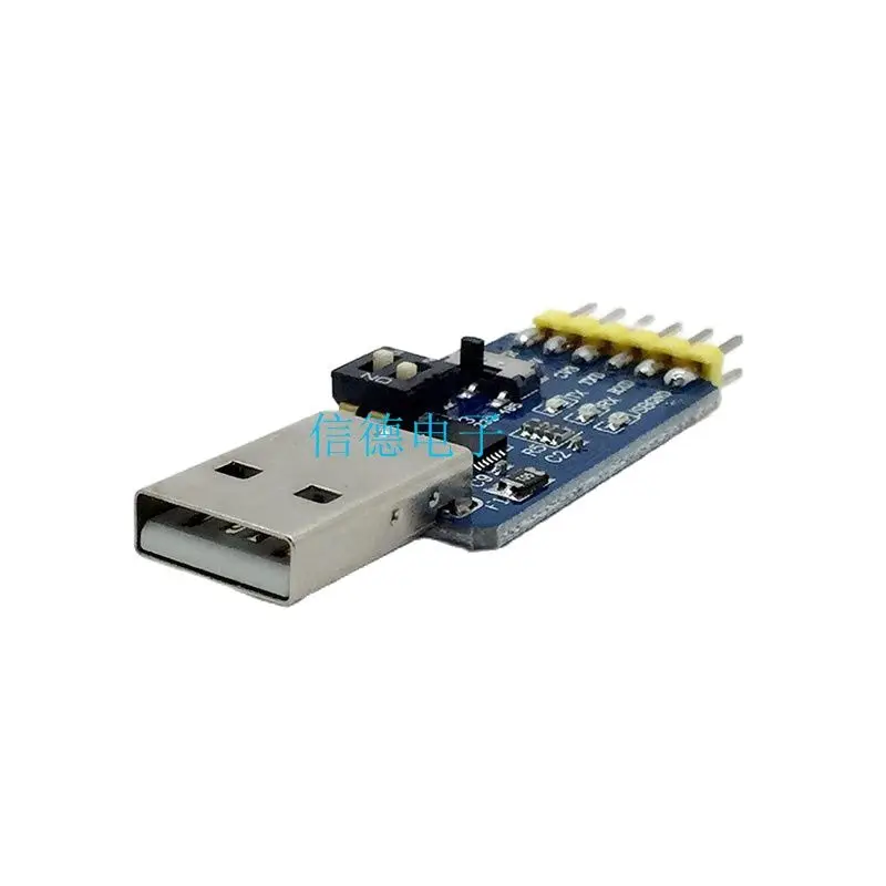 6 in 1 다기능 직렬 포트 모듈, CP2102 usb to TTL 485 232 상호 변환 3.3V/5V 호환