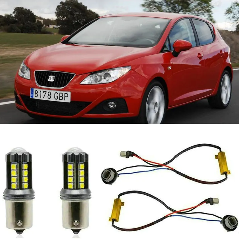 

Fog lamps for SEAT Ibiza 4 IV 6J5 6P1 Stop lamp Reverse Back up bulb Front Rear Turn Signal error free 2pc