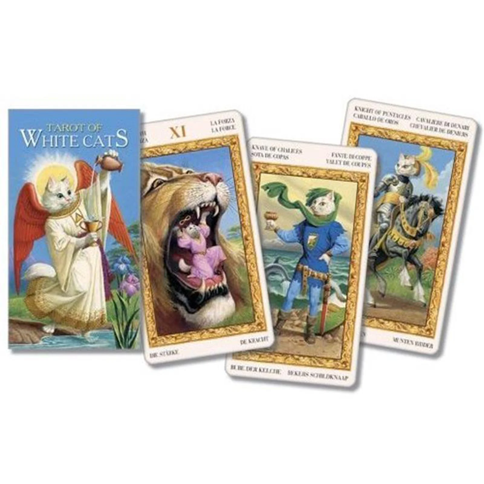 The Modern Tarot - Deck Guide Cards Board Card Game Tarot Of The White Cats Cat Tarot Cards Family Board Games Birthday Gift