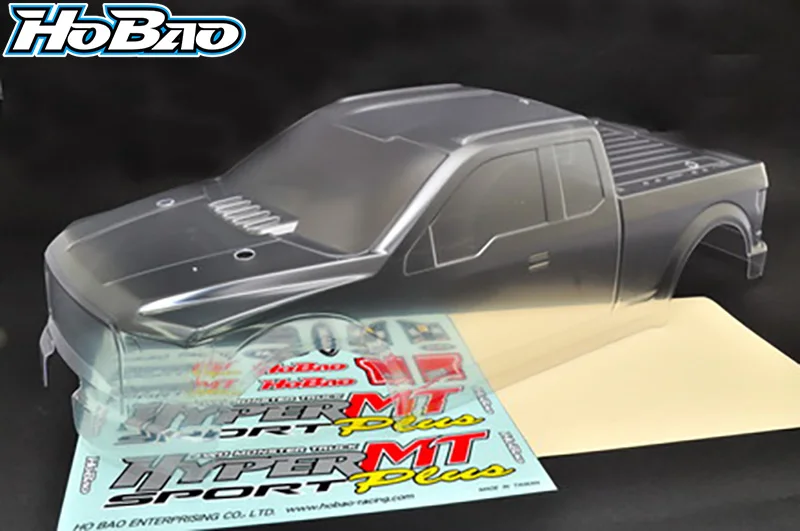 OFNA/HOBAO RACING OP-0125 MT PLUS CLEAR BODY FOR 1/8 HYPER MT/MT PLUS MONSTER TRUCK