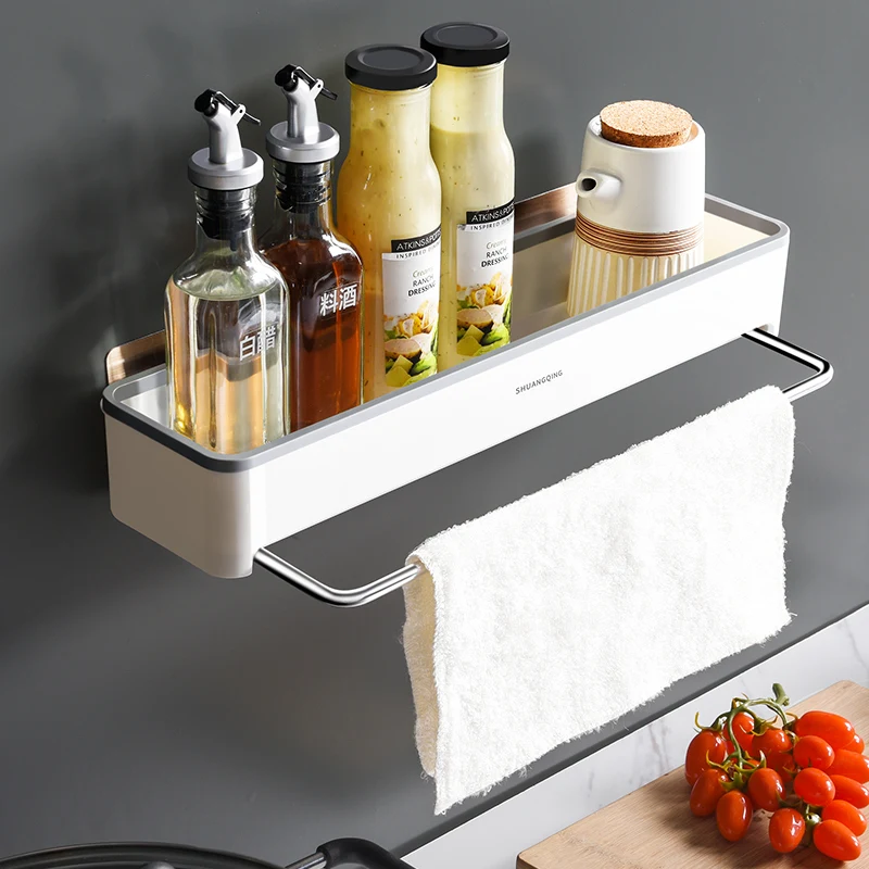 

Non Perforated Shelf for Toilet, Wall Towel Wall Rack for Bathroom Storage Rack for Toilet Shower Organizer